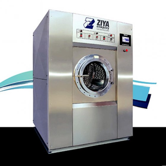 ماشین لباسشویی صنعتی ضیاء همراه با آبگیر ماشین لباسشویی صنعتی ضیاء همراه با آبگیر